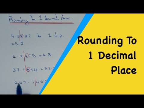 how to round off decimals