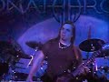 guitarist of sonata arctica, elias viljanen, plays a solo at slim's in san francisco on 2-18-08.
