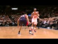 Baron Davis Alley-oops it to J.R. Smith For A Reversed Dunk. Knick V.S. Hawks 2.22.2012