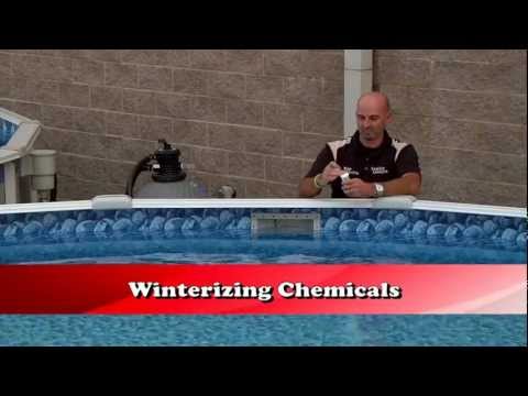 how to drain pool for winter