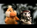 Crouching leopard hidden duck - puppet underground