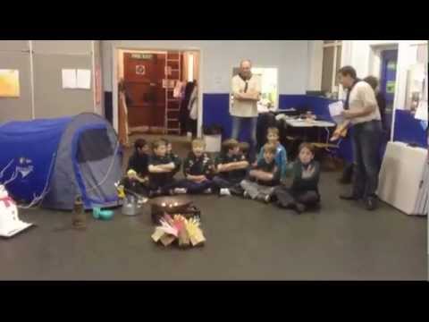 1st Market Harborough Cubs Camp Fire Singing