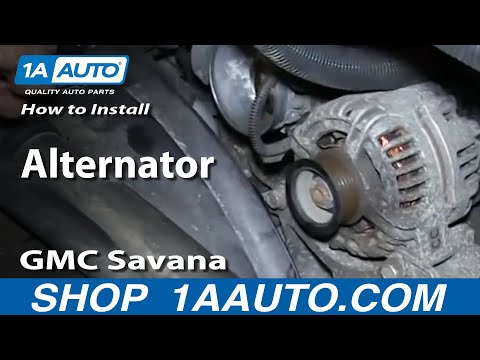 How To Install Replace Alternator GMC Savana Chevy Express with 5.3L 6.0L engine