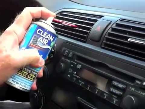 how to use ozium in car vent