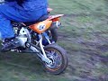 Salida en mojado pitbike Salida en mojado pitbike