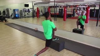 Front Lunges to Box Exercise - Tips for Working Out