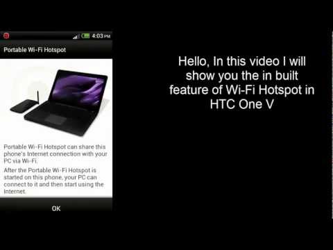 how to turn htc one v into hotspot