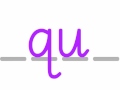 Qu - Alphabet letters and sounds - phonics