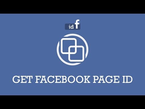 how to id facebook page