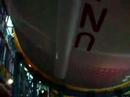 a full length view of the Saturn V Rocket at Kennedy Space Center in Florida