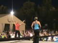 gymnastics in the park of the city, Barreiro, Portugal