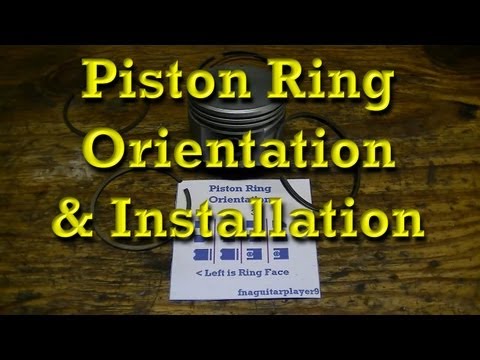 how to fit rings on a piston