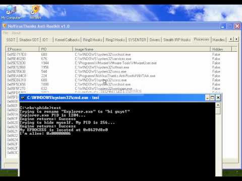 NoVirusThanks Anti-Rootkit - Detection and Removal of PHIDE