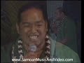Contestant Tunez singing one of Samoa's popular tunes 