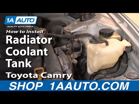 How To Install Replace Radiator Coolant Tank Toyota Camry Avalon Lexus ES300 92-96 1AAuto.com