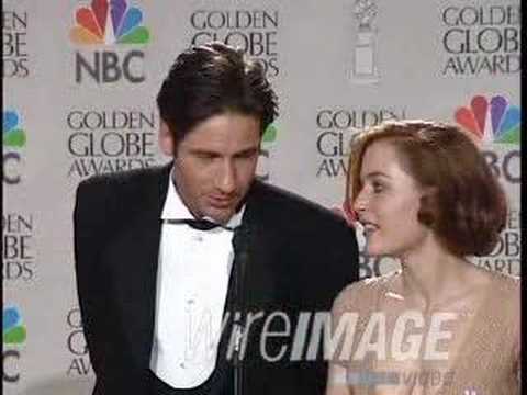 0 0 award shows Golden Globes 1997 Golden Globes Gillian Anderson Gillian Duchovny David Duchovny David Anderson