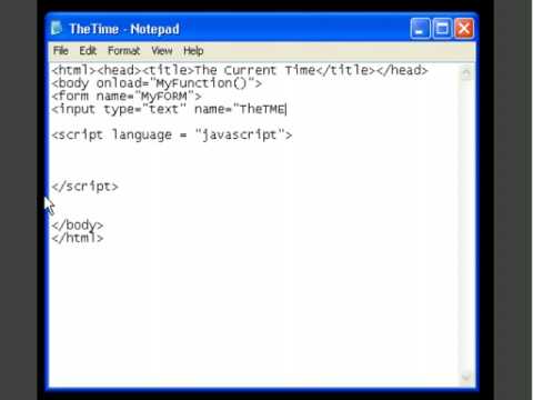 HTML : JS - Always Display Current Time - Tutorial - Roylyn Andrews