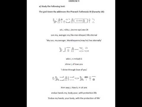 how to read hieroglyphics