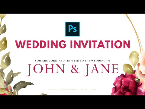 video-linktoworks-How to Use Adobe Photoshop (Part 2) Design a Wedding...