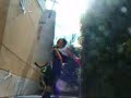 Mar�a  aprendiendo a dar al saco