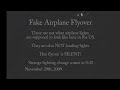 UFO 11/29/2009 - Fake Airplane Flyover! Silent!!