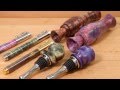 Double Dyed Figured Poplar Turning Blanks