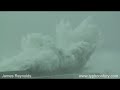 Super Typhoon Jangmi Smashes Taiwan - Insane Video of Huge Waves