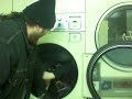 Lynnsey in a dryer.