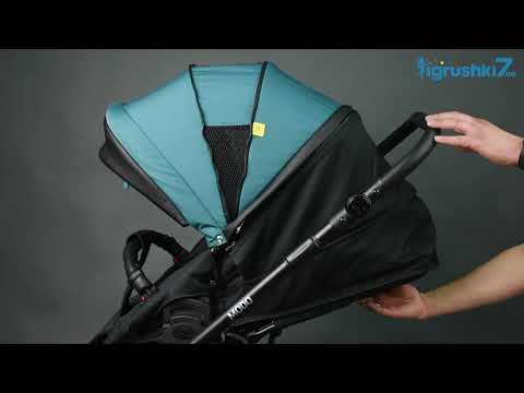 Детская коляска 2 в 1 Expander MODO от 0 до 5 лет с прогулочным блоком и люлькой для младенца Серый - фото 1 - id-p1878683402