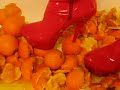 Crush orange with Platform Boots 6 inch Red Thigh High Part2