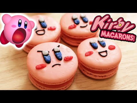 HOW TO MAKE KIRBY MACAROONS - NERDY NUMMIES