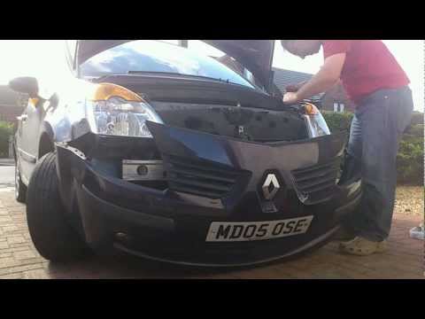 how to change a headlight bulb on a renault modus