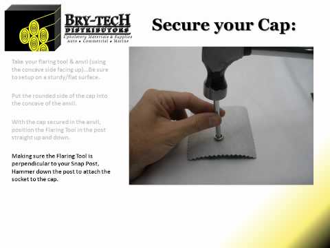 how to assemble snap fasteners