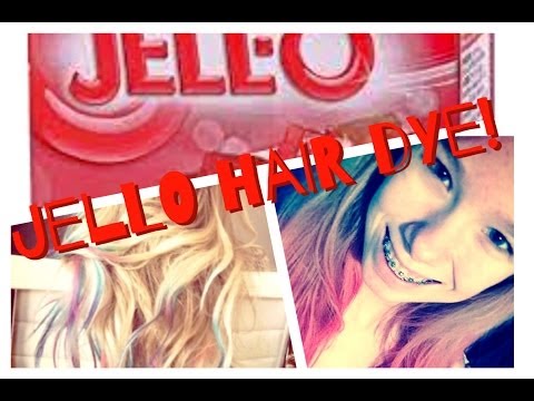 how to dye hair w jello