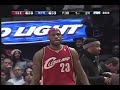 Between the legs and reverse dunk by LeBron