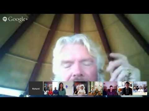 Hangout with Richard Branson and Ben Silbermann