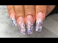The Best 17 Pink Ombre Acrylic Nails With Glitter