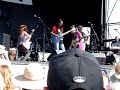 sue foley, deborah coleman, and roxanne potvin jamming at the north atlantic blues fest in rockland maine july 2007