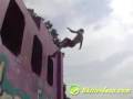amazing trampoline wall tricks