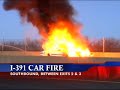 Car Bursts into Flames on Interstate 391 Saturday Morning
