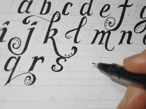 how to draw fancy letters