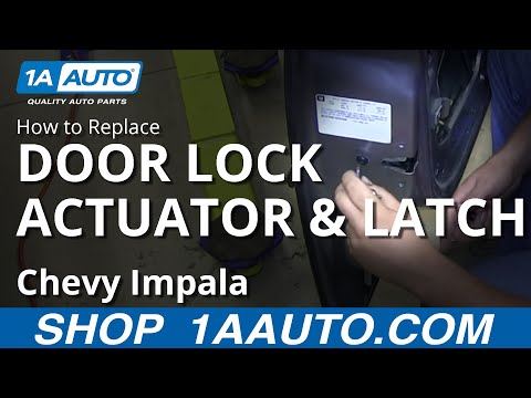How To Install Replace Front Power Door Lock Actuator Latch 2006-12 Chevy Impala