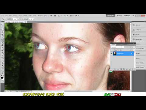 how to get rid of red eye in photoshop cs5