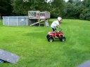Anthony tips his quad