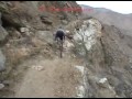 Mountain biker falling