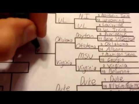 how to fill ncaa bracket