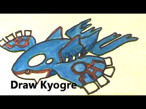 how to draw kyogre pokemon
