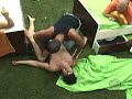 Will gets his back cracked - US Big Brother