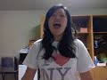 me singing part of your world from the little mermaid