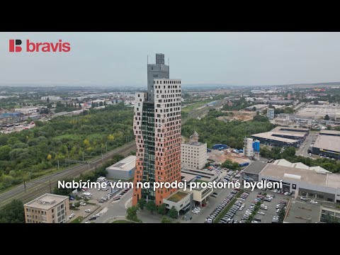 Video Prodej luxusního apartmánu 3+kk s terasou v AZ Toweru, Brno – 24. podlaží, 109 m²